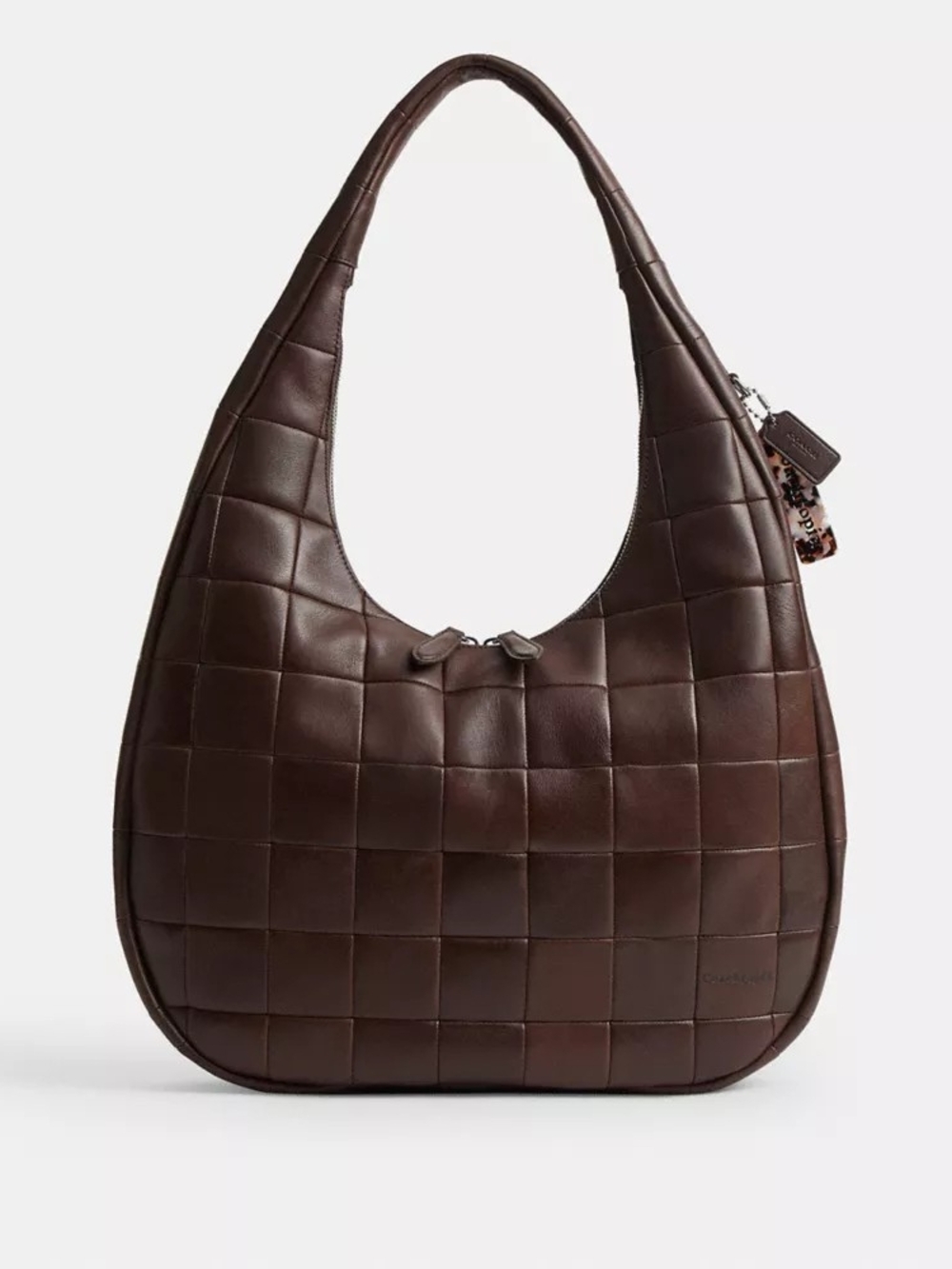 NWT! Coach Quilted Leather Large Crescent Shoulder Bag In Maple ๐ - Picture 12 of 12